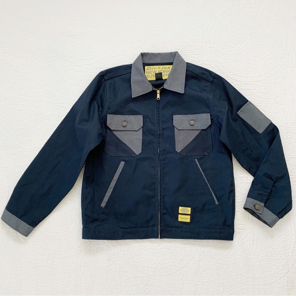 RARE🔥 New York Sunshine x Dickies Sun Dyed Eisenhower Jacket,‎ Dark Navy - Picture 1 of 6
